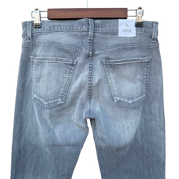 New Agolde Los Angeles Premium Bedford Men Slim Fit Distressed Jeans Size 30 - Picture 6 of 11